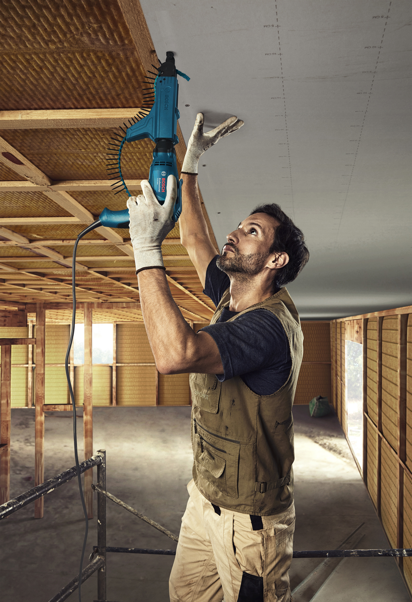 Väliseinäruuvinväännin Bosch GTB 6-50 L-Case