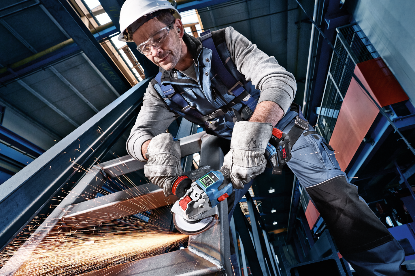 VINKELSLIP GWX 18V-15 SC 125MM HMI SOLO