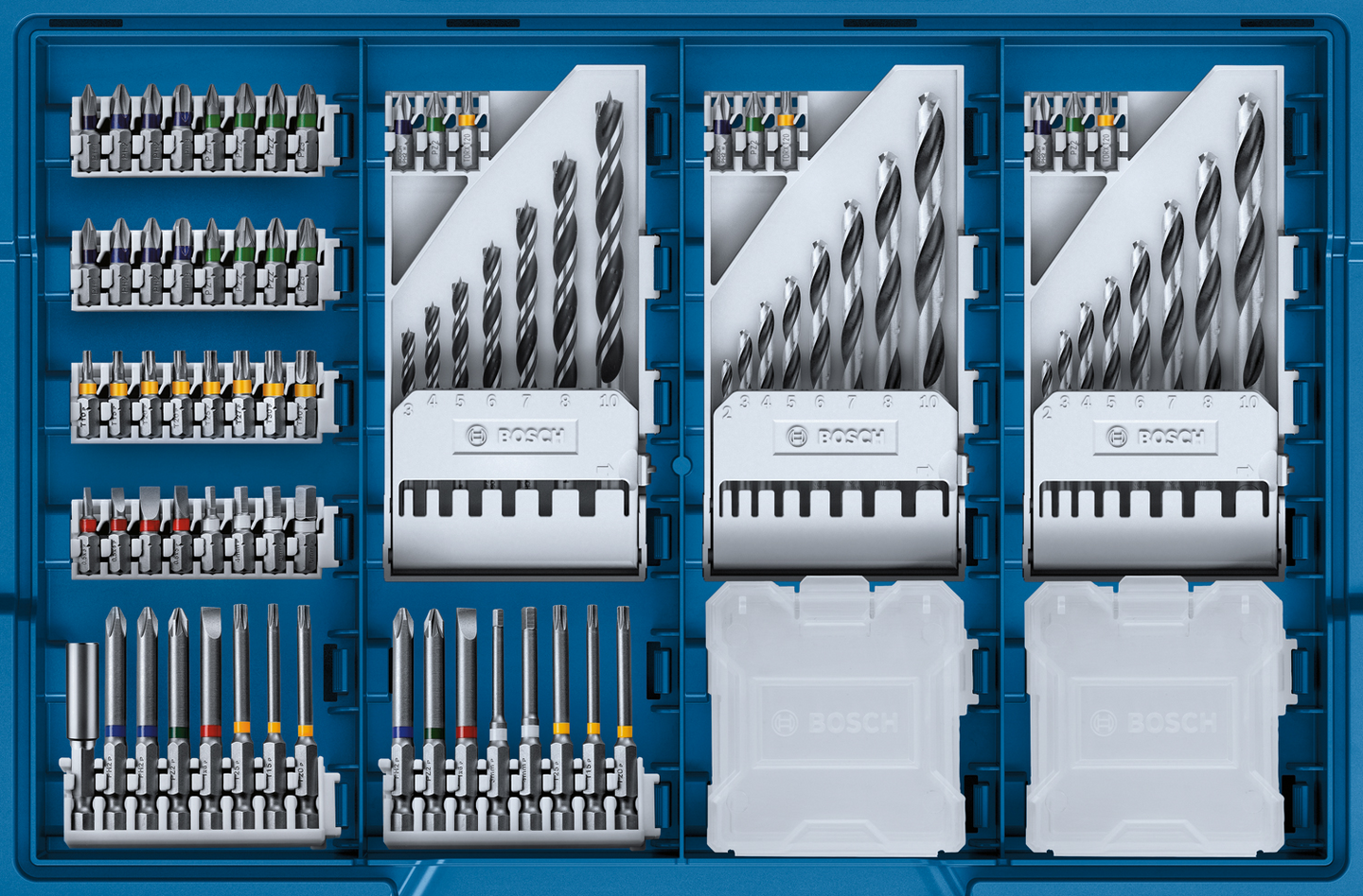 Akkuporakone Bosch GSR 18V-45 2x2,0Ah 82-osainen tarvikesarja L-Case
