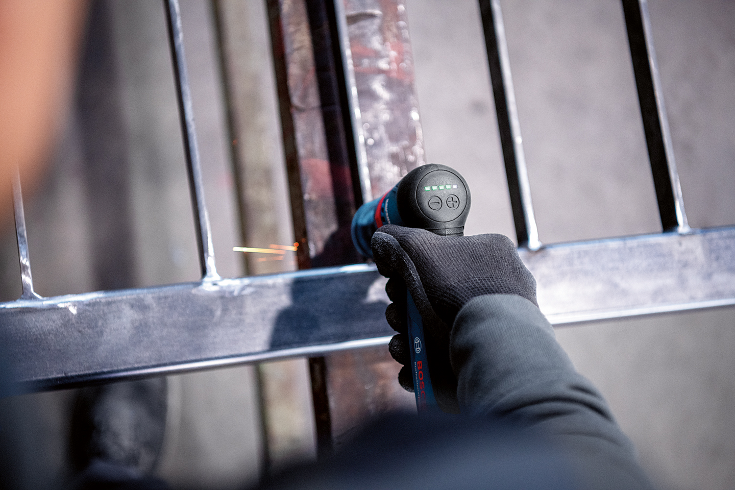 RAKSLIPMASKIN BOSCH VINKLAD GWG 12V-50S L-BOXX