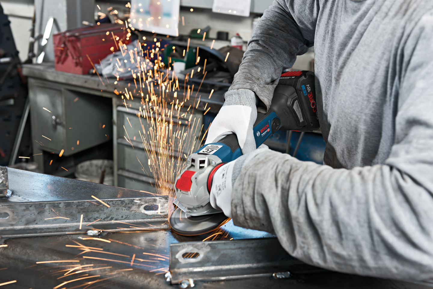 VINKELSLIP BOSCH GWX 18V-10 SOLO L-BOXX