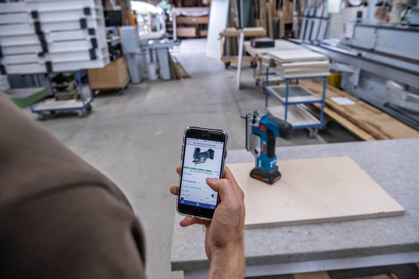 Akkupistosaha Bosch GST 18V-155 SC Solo