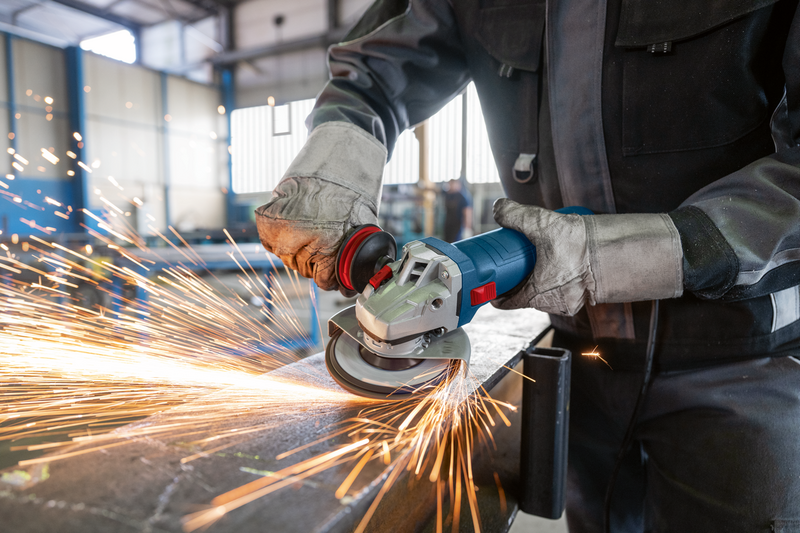 Kulmahiomakone Bosch GWS 12-125 + tärinävaimennettu kahva