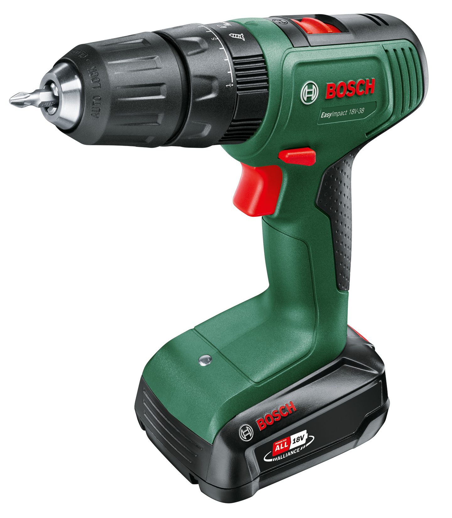 Akkuiskuporakone Bosch EasyImpact 18V-38 1x2,0Ah laukku