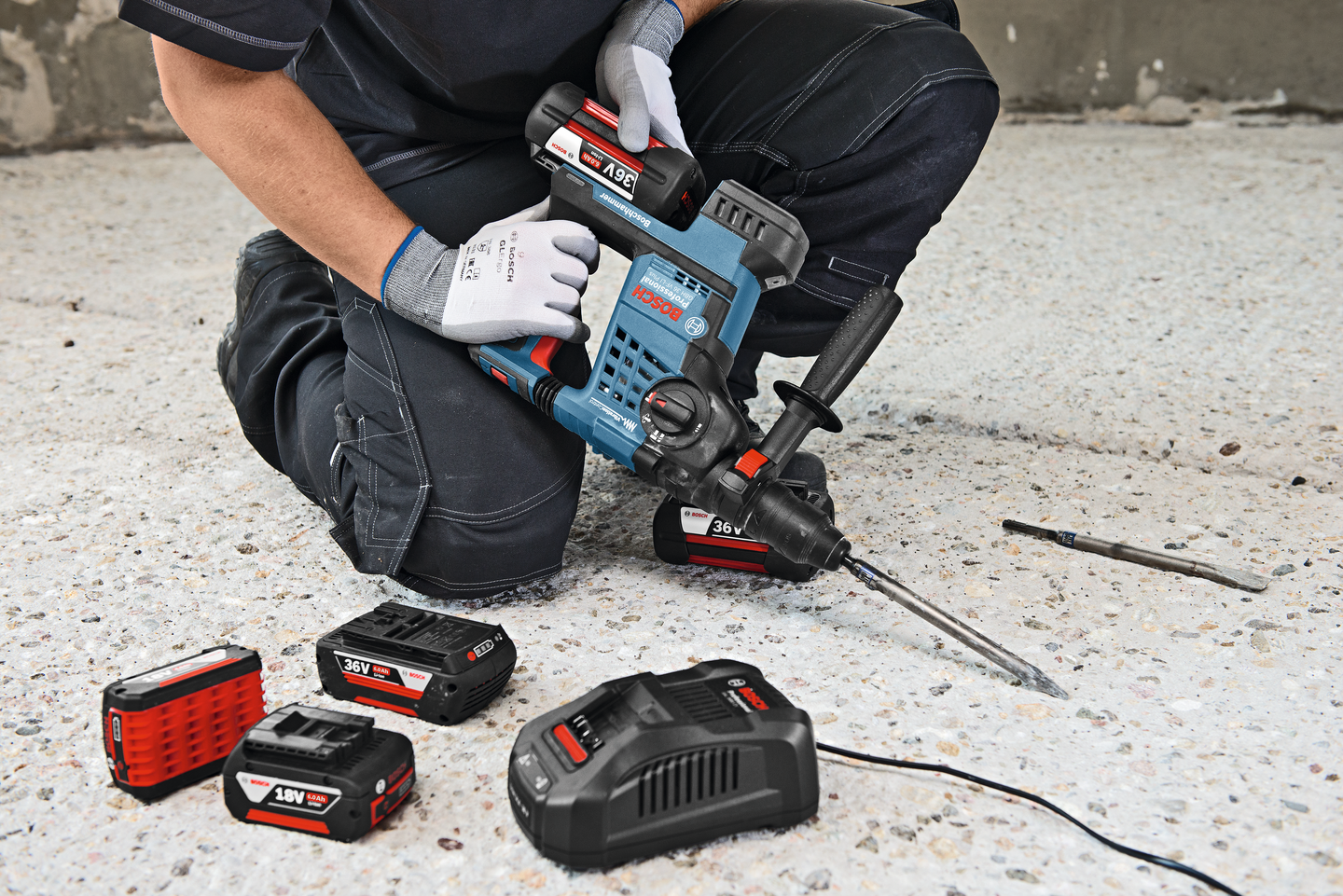 Akkupaketti Bosch 36V 2x6,0Ah + GAL3680CV