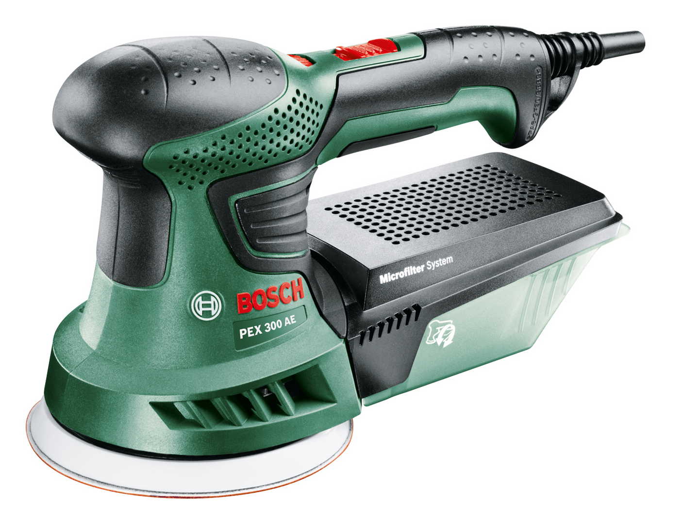 Excenterslipar; PEX 300 AE; Märkeffekt: 270 W; Sliprondell-Ø: 125 mm