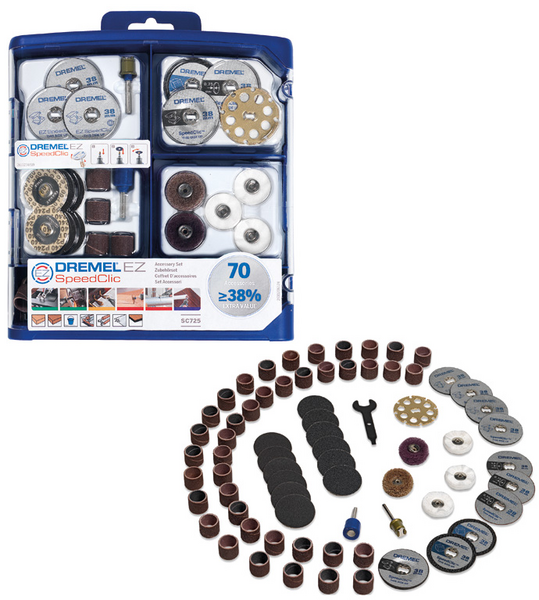 TILLBEHÖRSSET BOSCH 725 SPEEDCLIC 70DELAR