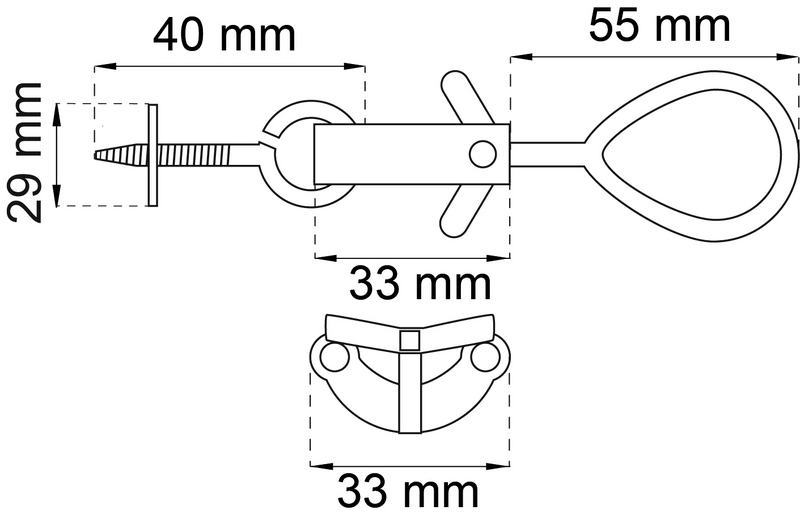 FÖNSTERLÅS HABO 281 VIT 2ST