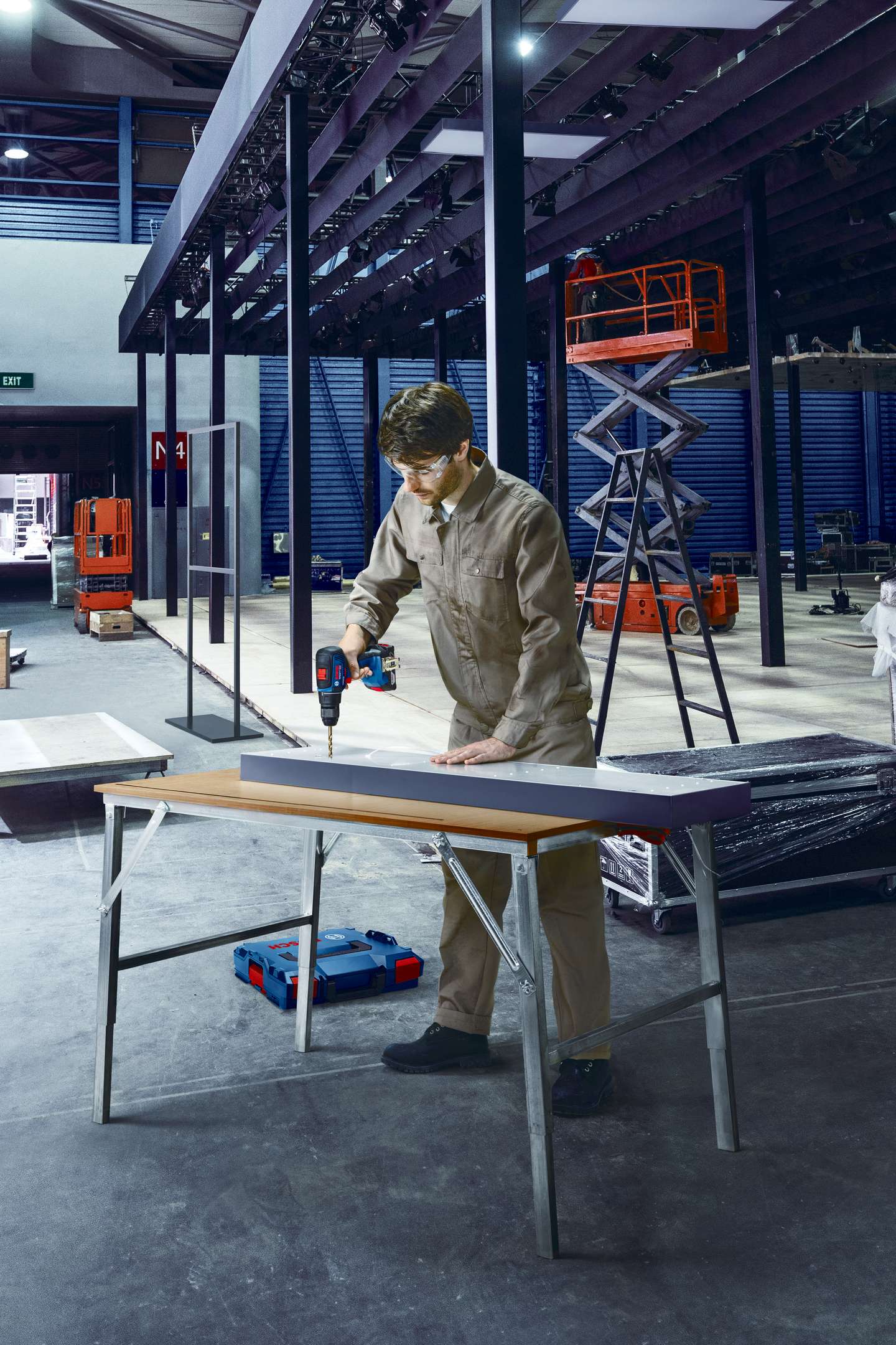 SKRUVDRAGARE BOSCH GSR 18V-55 SOLO L-BOXX