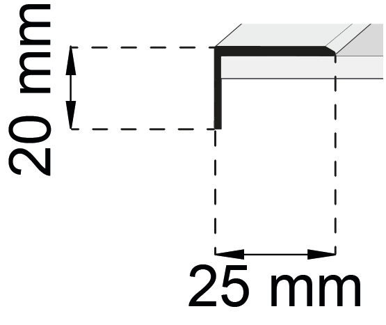 KANTLIST HABO SA26 EK 1000MM SB