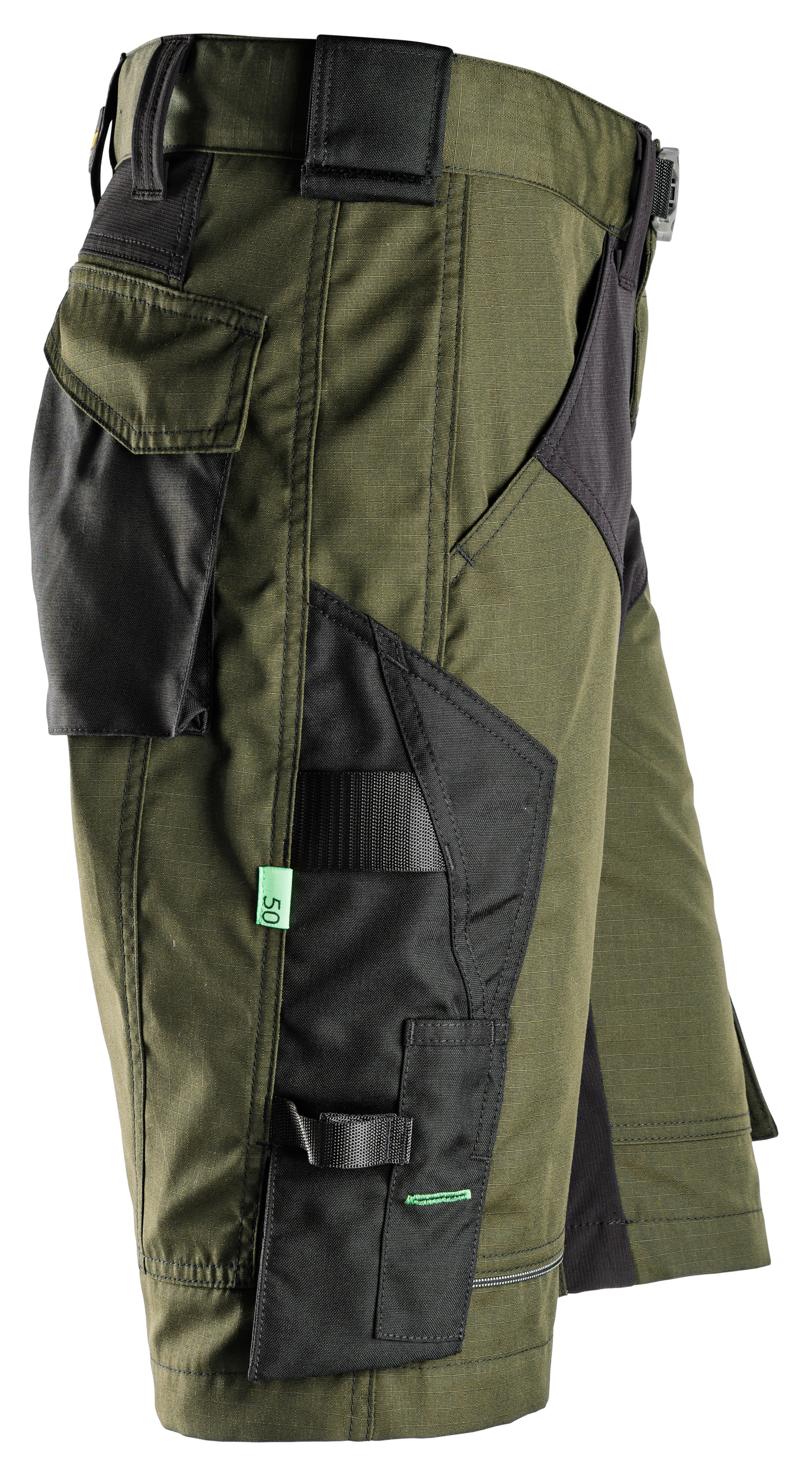 Työshortsit Snickers 6914-3104 FlexiWork vihreä