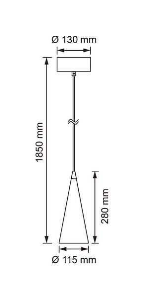 Riippuvalaisin AIRAM Onia E27 valkoinen
