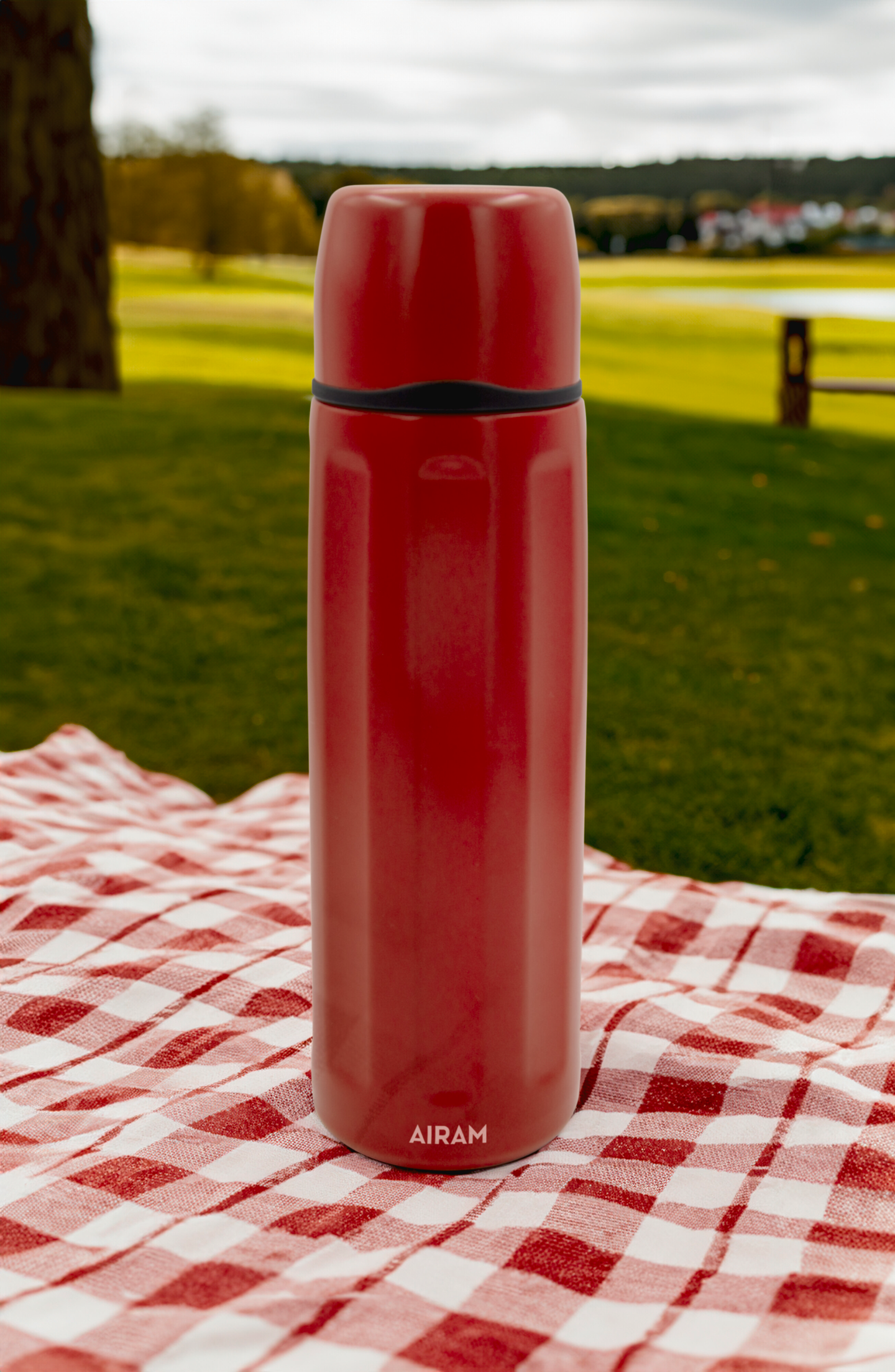 Terästermos Airam Campi 1l punainen