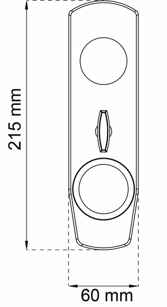 VREDSKYLT B KROM 215X60MM