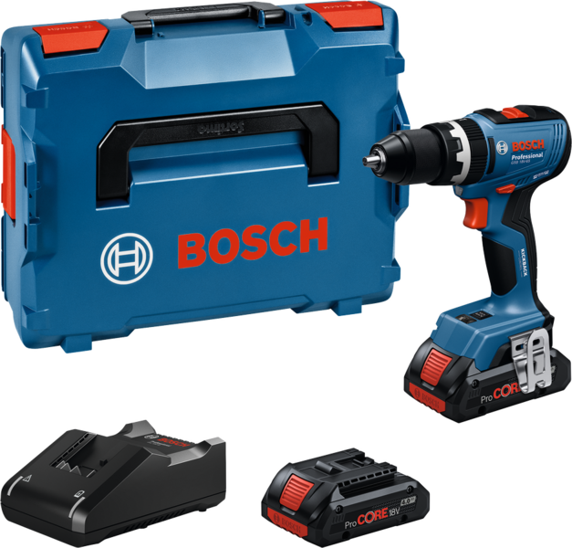 Akkuiskuporakone Bosch GSB 18V-65 2x4,0Ah L-Boxx