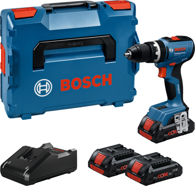 Akkuiskuporakone Bosch GSB 18V-65 3x4,0Ah L-Boxx