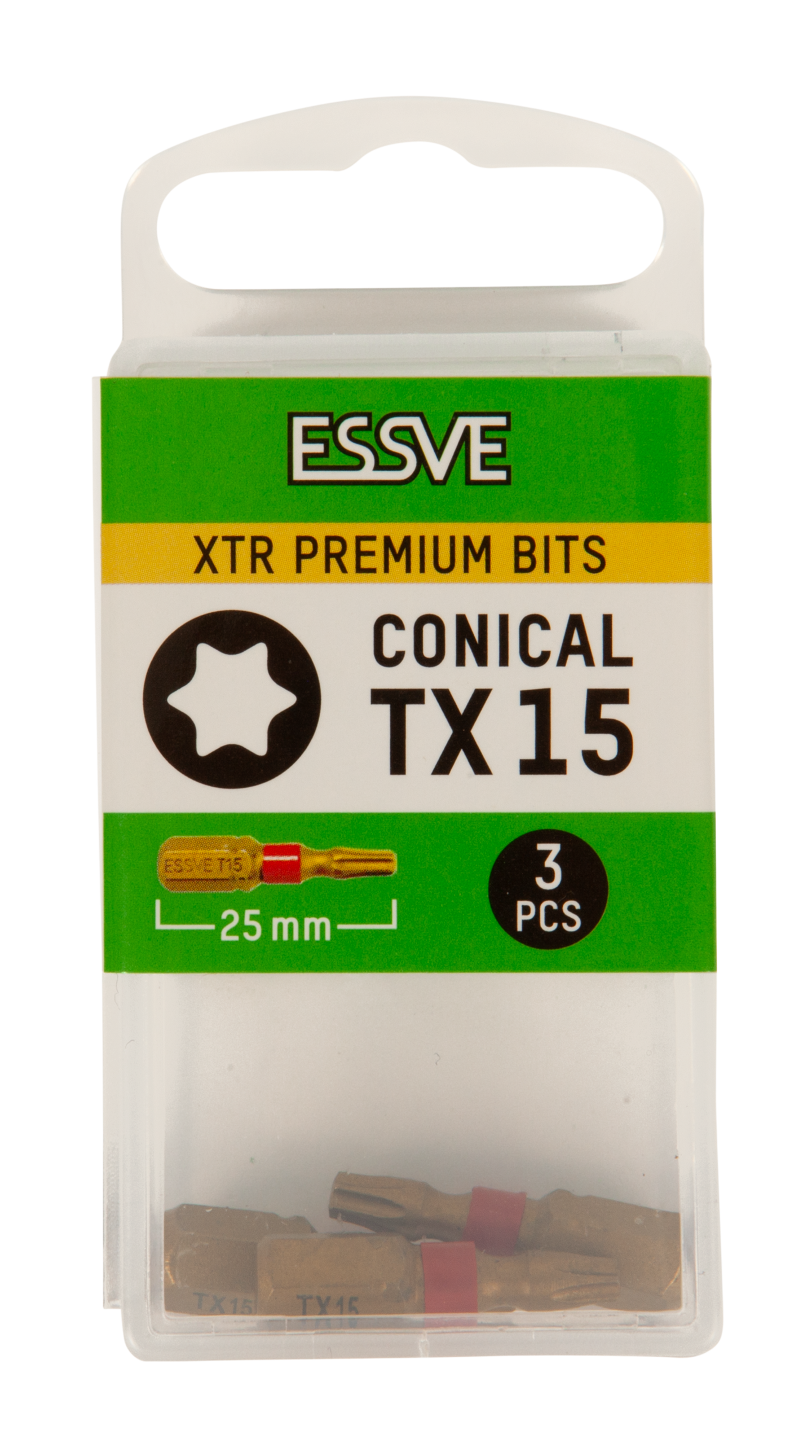 BITS XTR TX15 25MM KONISK 3ST