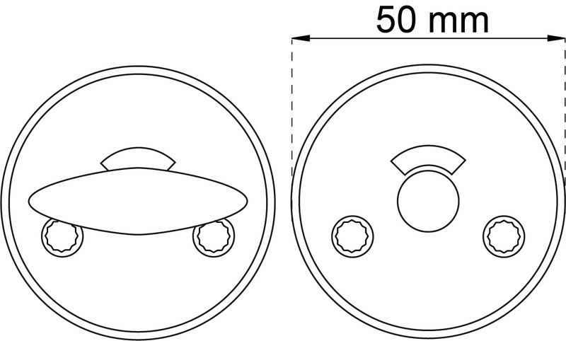 WC-BESLAG A262 TORINO B-KROM BORSTAD KROM