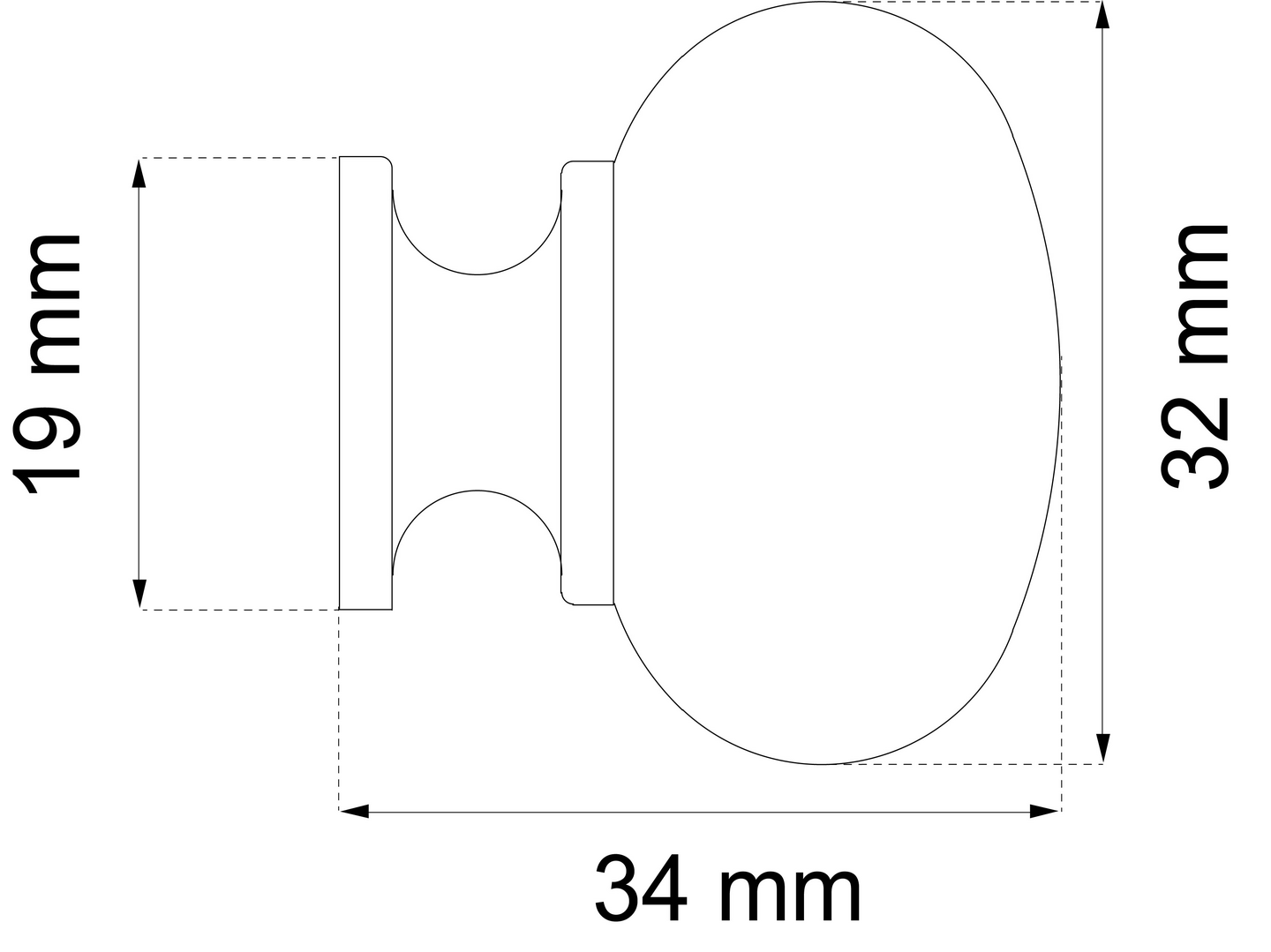 KNOPP HABO NOEL B KROM 30MM