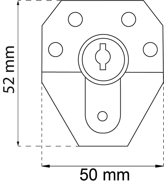 FÖNSTERLÅS HABO 154 INÅTGÅENDE VIT 154 INÅTGÅENDE VIT SB