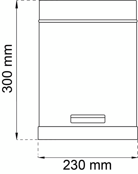 PEDALHINK HABO 6L OVAL ROSTFRI, 101-6 230X300MM