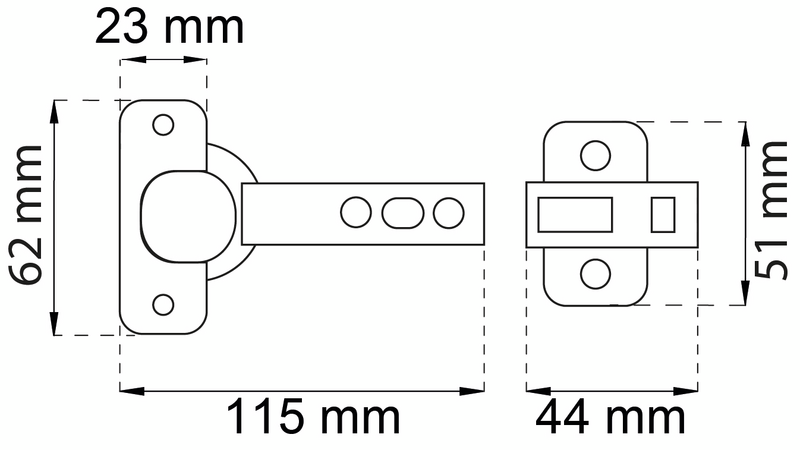 GÅNGJÄRN SOFT CLOSE NICKEL 2ST