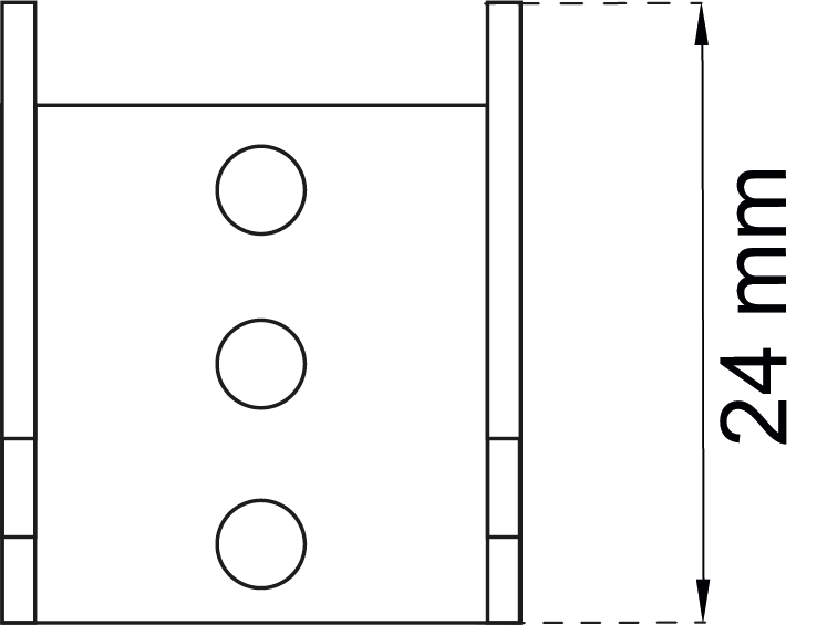 GARDINBESLAG 1451-5 GALV 2P ELFÖRZINKAD