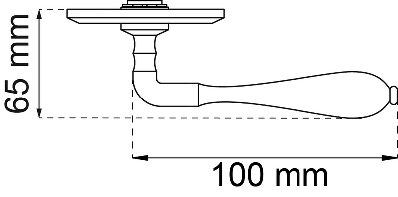 DÖRRTRYCKE A9683 POLER MÄSSING INKL NYCKELSKYLT INNERDÖRR
