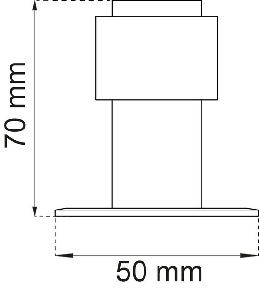 DÖRRSTOPP HABO 391 RF 70MM