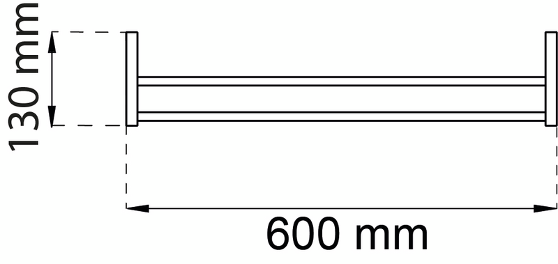 HANDDUKSSTÅNG HABO MINERVA DU 16441, RF 600MM