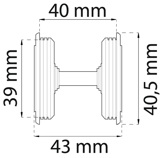 WC-BESLAG HABO SKJUTDÖRR MATTNICKEL