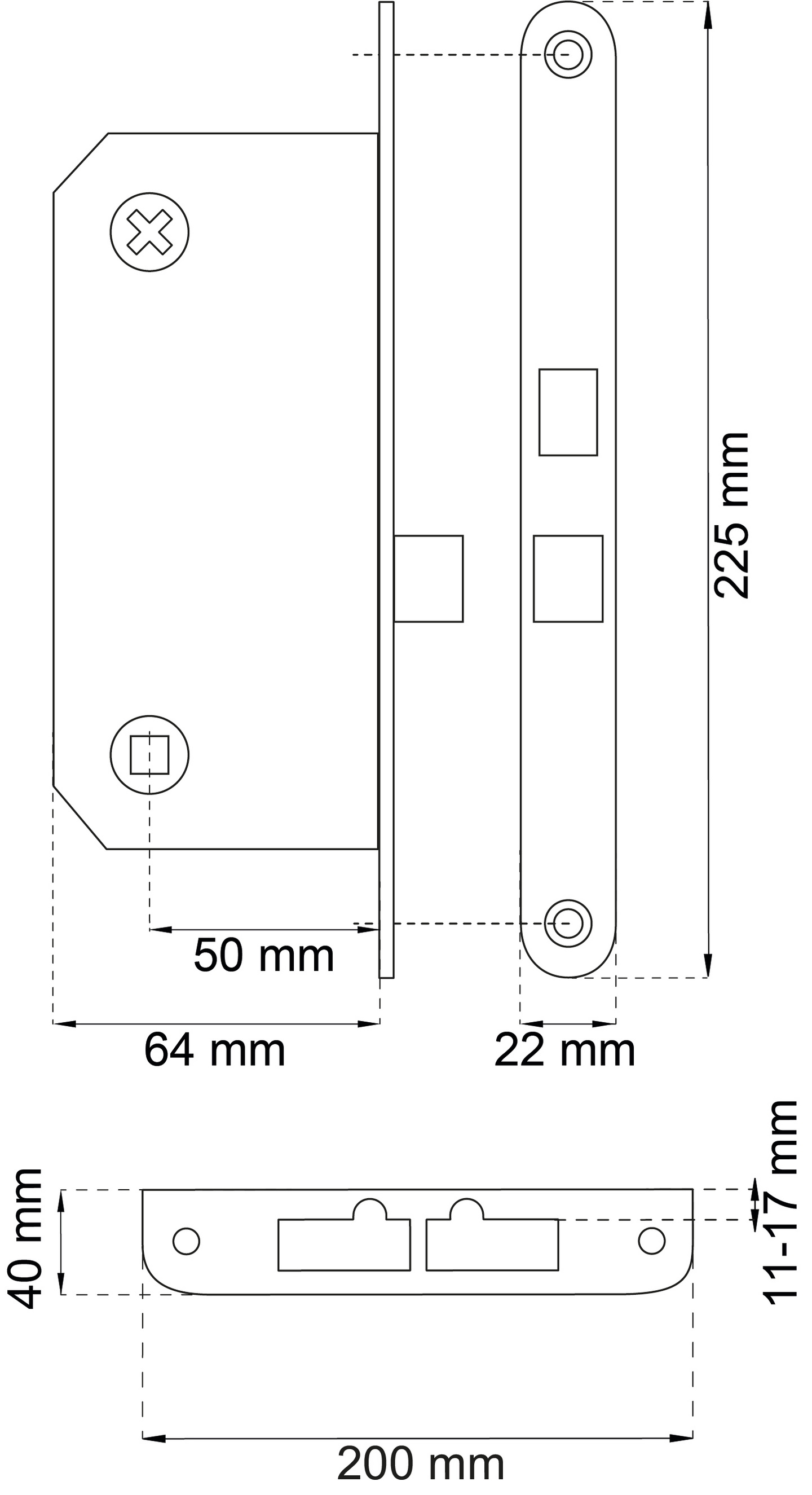 LÅSHUS 69192 M HAKRGL INK SLUTBL SB