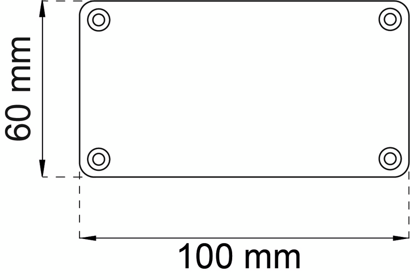 TRYCKFÖRDELARE PLEXI 100X60MM SB