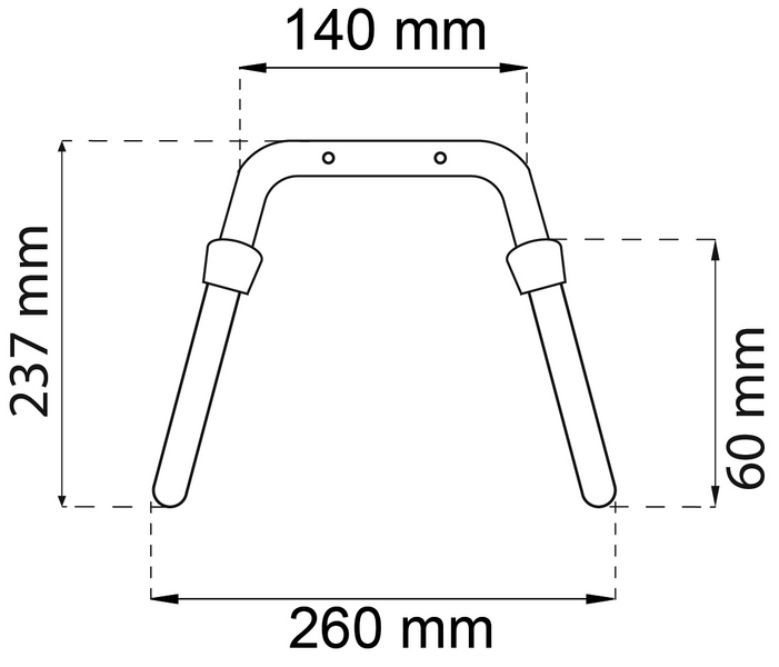 SLANGHÅLLARE 230MM GALV 8515