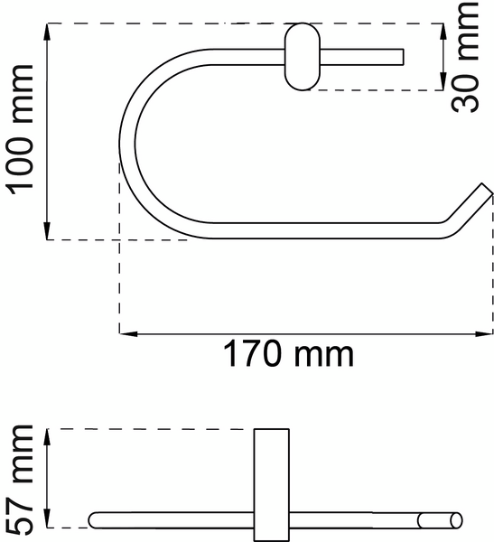 TOALETTPAPPERSHÅLLARE HABO MI 16440, RF 100X170MM