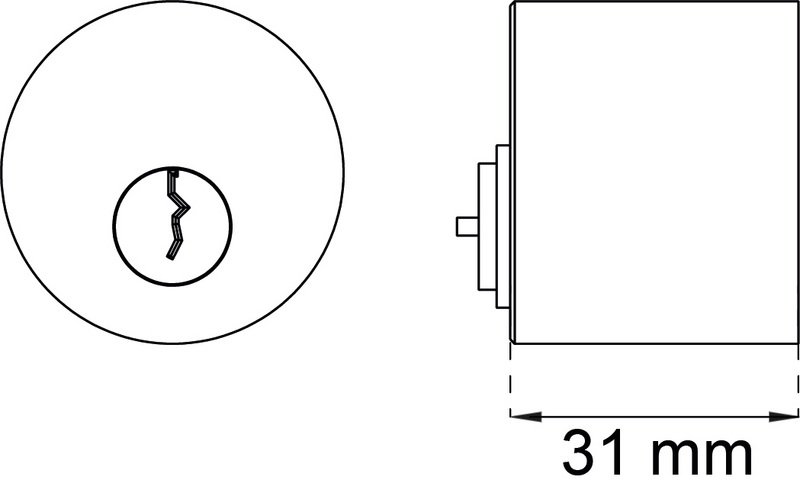 CYLINDER DUBBEL RUND HABO