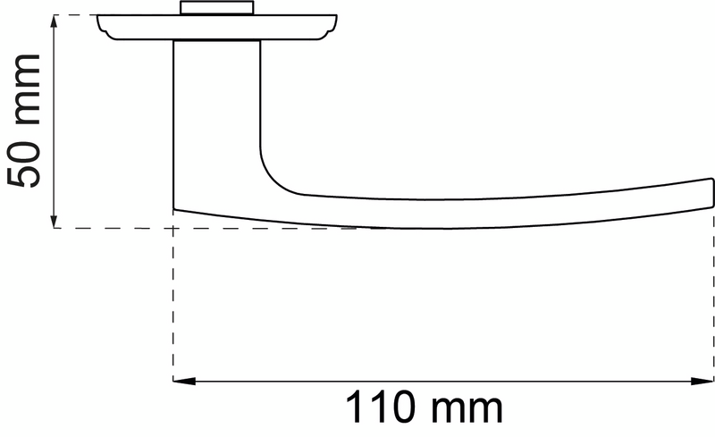 DÖRRHANDTAG HABO TORINO KROM PP