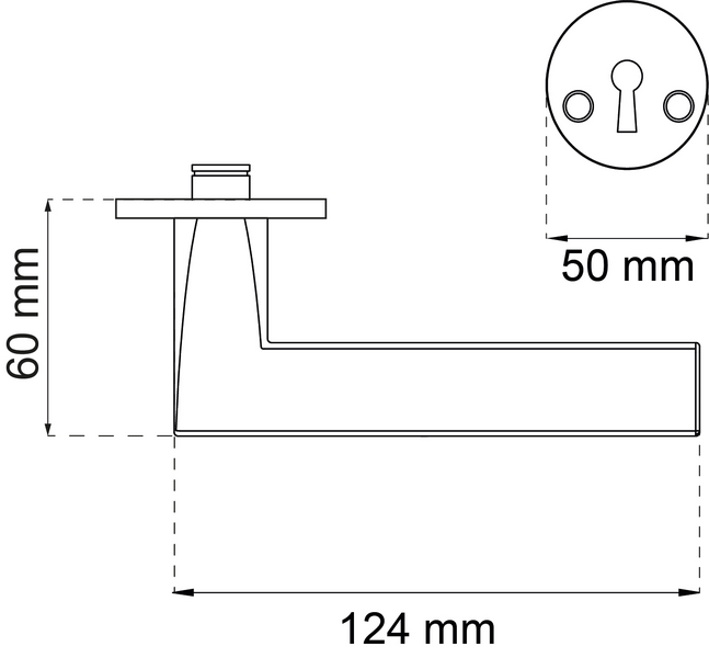 DÖRRHANDTAG HABO DENVER POLERAD MÄSSING KOMBI