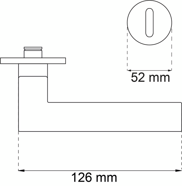 DÖRRHANDTAG HABO AMST KOMBI RFR BLI, NYCKELSKYLT SB