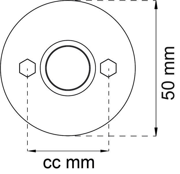 ROSETT HABO 316 C/C 30MM 2MM