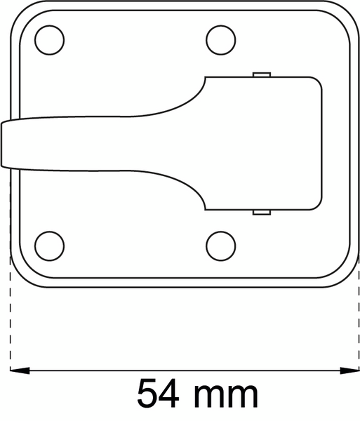 SKÅPREGEL HABO 60 RF 54MM