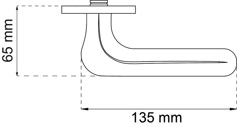 DÖRRHANDTAG HABO DAVOS SVART SB, RETURFJÄDER