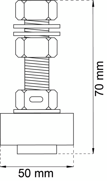 BOTTENSTYRNINGSRULLE HABO 6551, 6551 150-300 PP