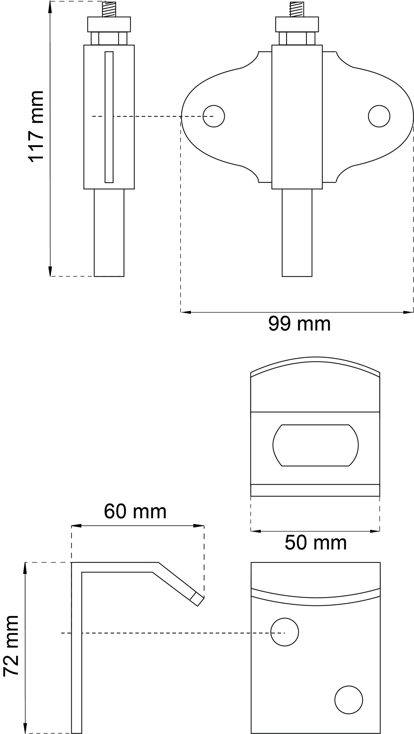 BOXLÅS HABO 100 ALUM SLUTBLECK VINK 100 ALUM M SLUTBLECK VINKEL SB
