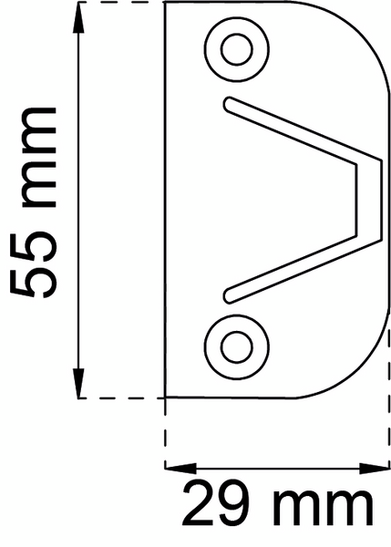 FÄSTBRICKA 1103 RUNDA HÖRN 2P