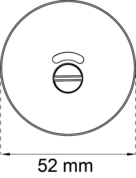 WC-BESLAG 52MM ROSTFRI A262-1 LÅSHUS 6414/62014/6565