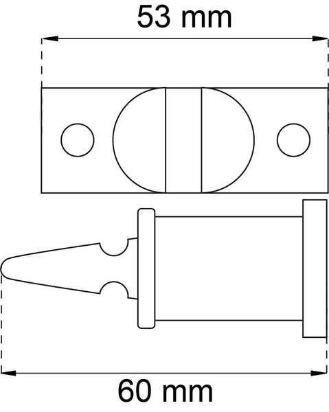 DÖRRHÅLLARE HABO 179 ROSTFRI SB, 179 ROSTFRI SB