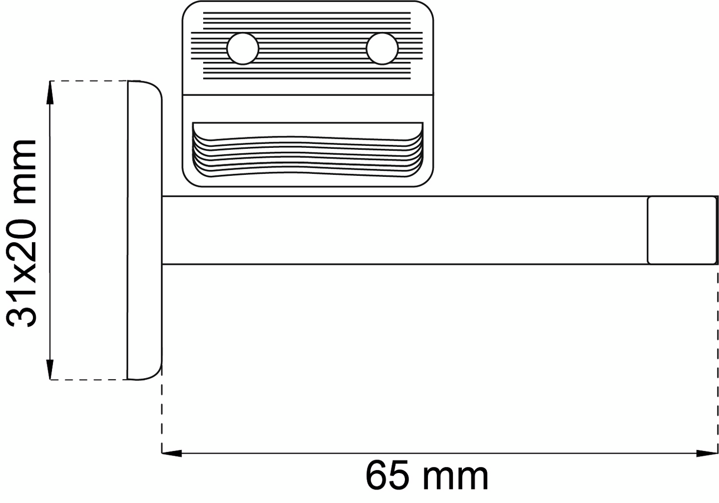 SKÅP/LÅDREGEL 5002 VIT 3P PLAST
