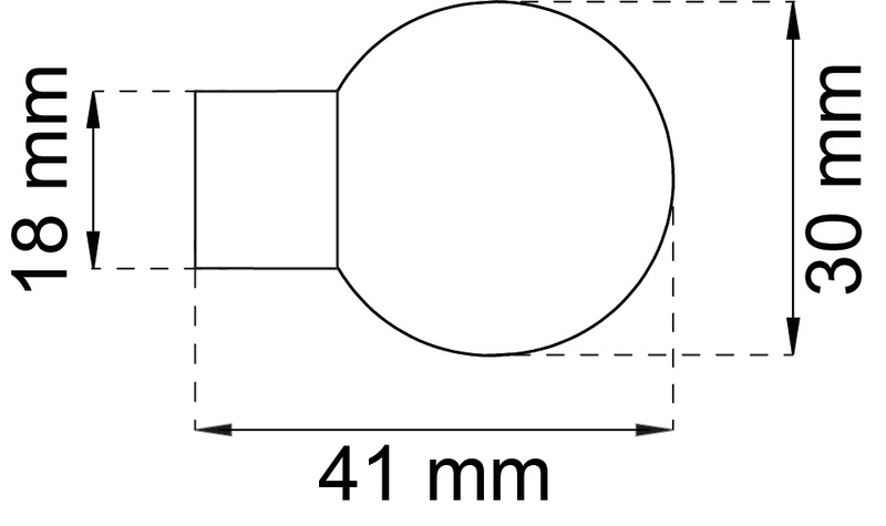 KROK HABO MARBLE GRÅ D30MM