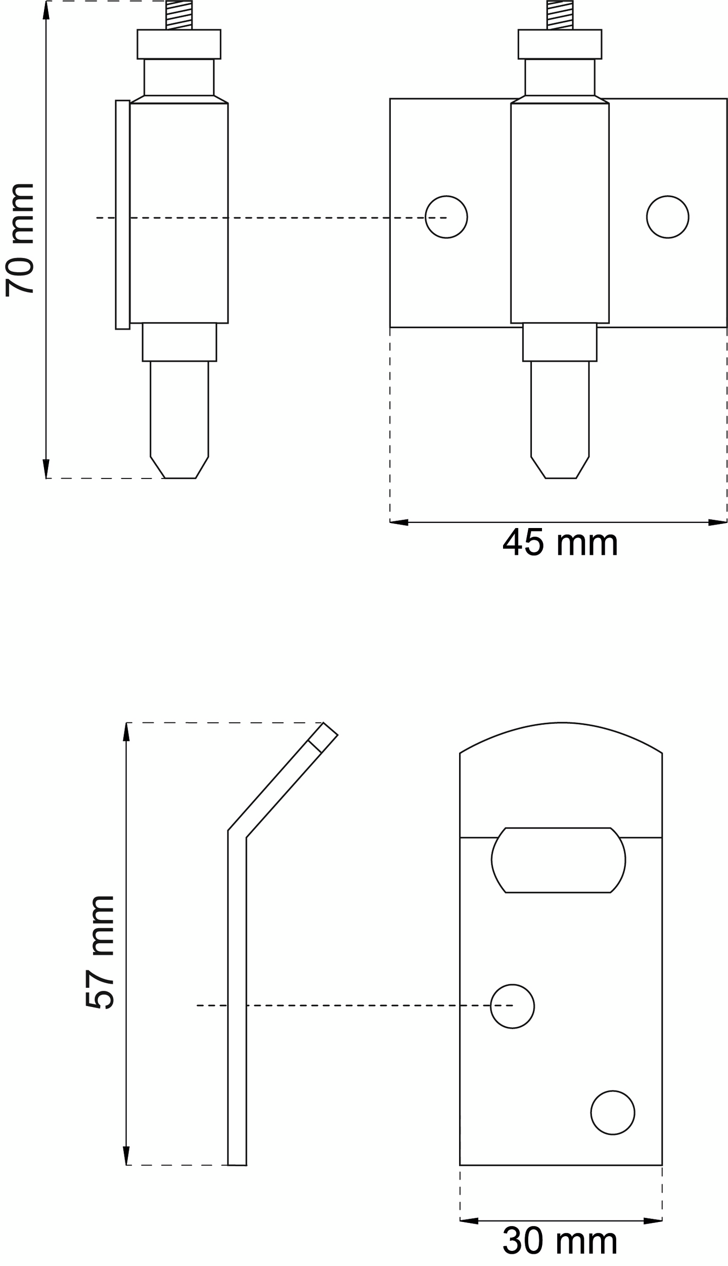 BOXLÅS 300 GALVAT M SLUTBLECK ELFÖRZINKAD